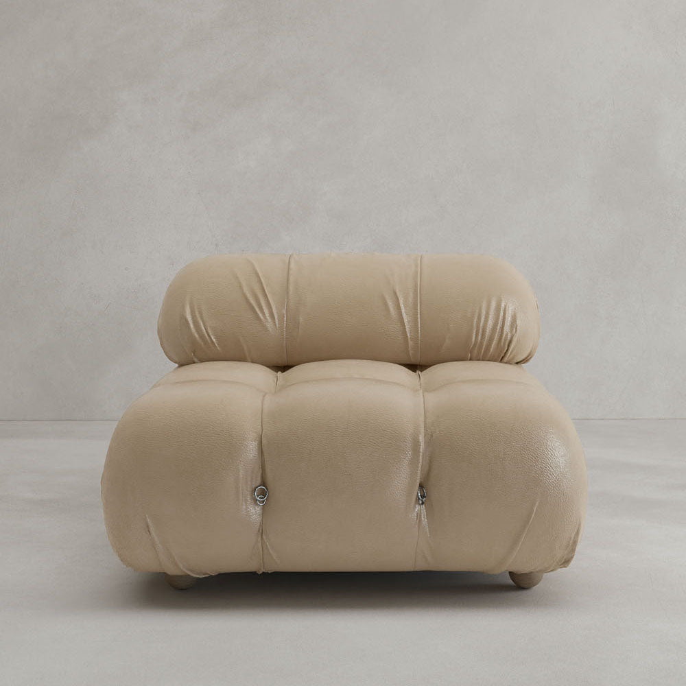 Belmont Sofa Middle Module - ITALIAN LEATHER / BASALT
