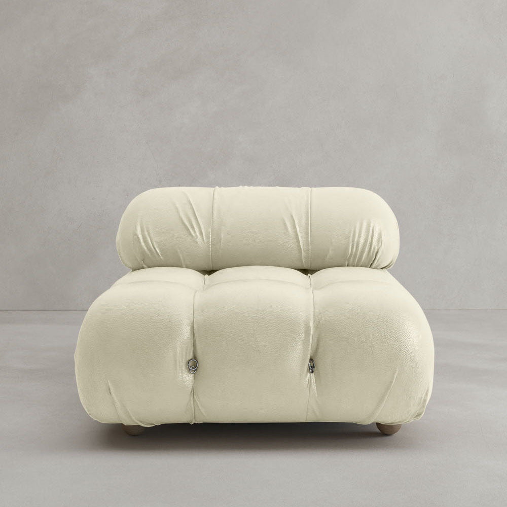 Belmont Sofa Middle Module - ITALIAN LEATHER / BONE CHINA