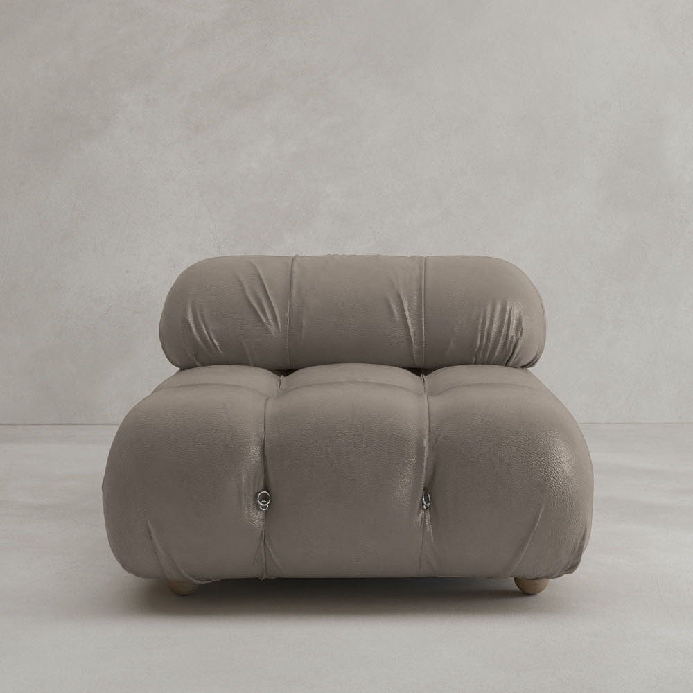 Belmont Sofa Middle Module - ITALIAN LEATHER / TRUFFLE