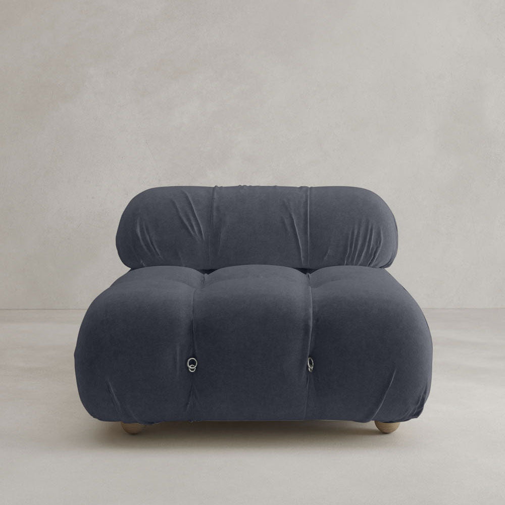 Belmont Sofa Middle Module - VELVET / SMOKE