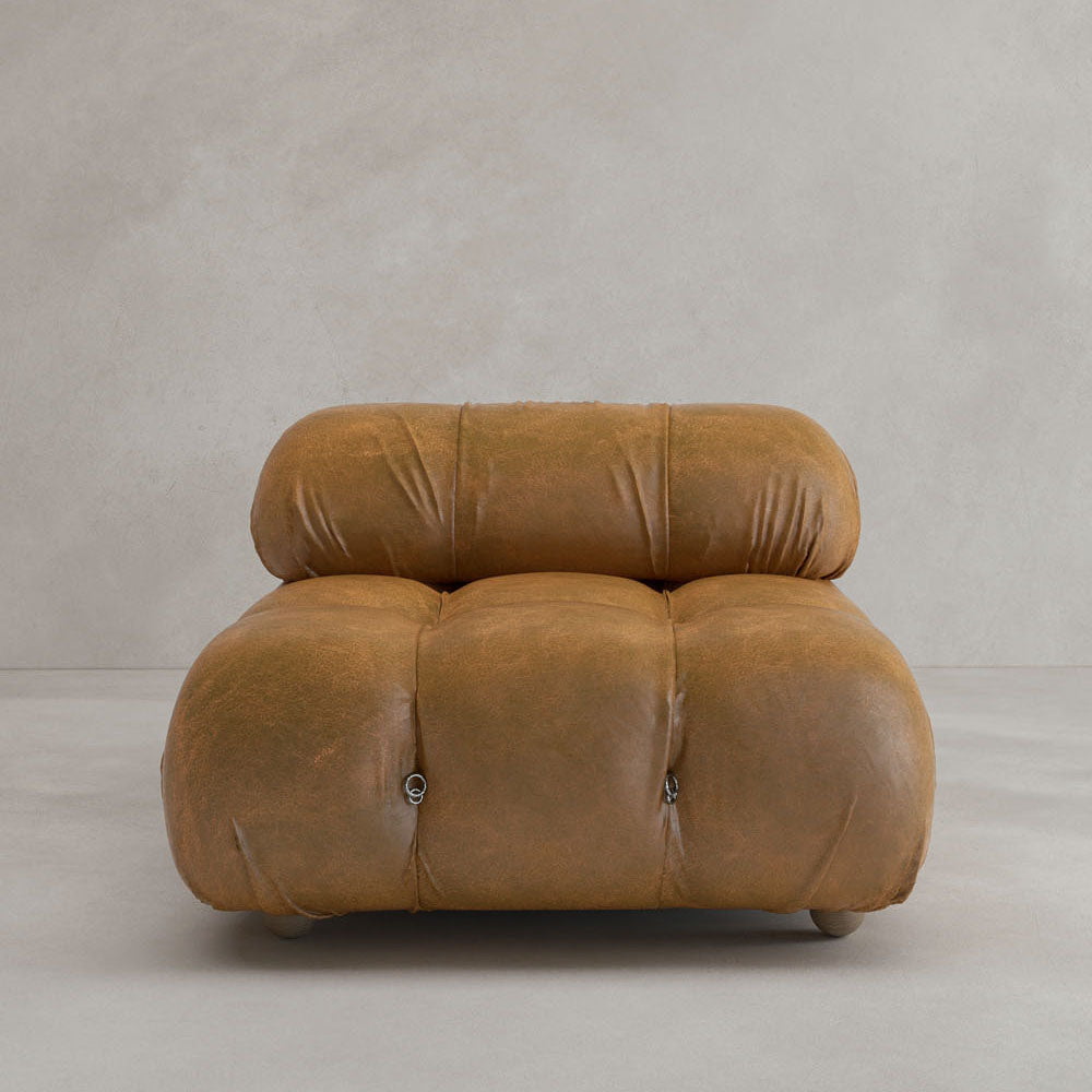 Belmont Sofa Middle Module - VINTAGE LEATHER / AMARANTH