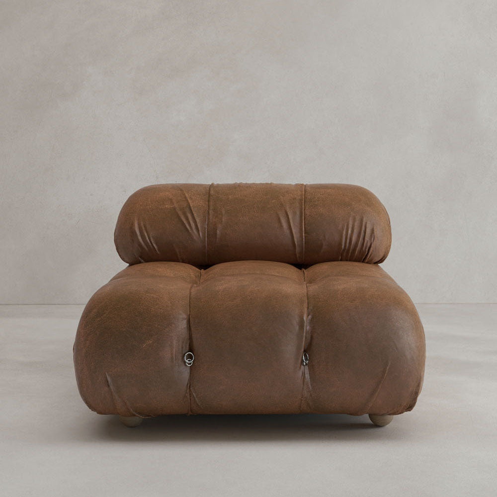 Belmont Sofa Middle Module - VINTAGE LEATHER / GINGERBREAD