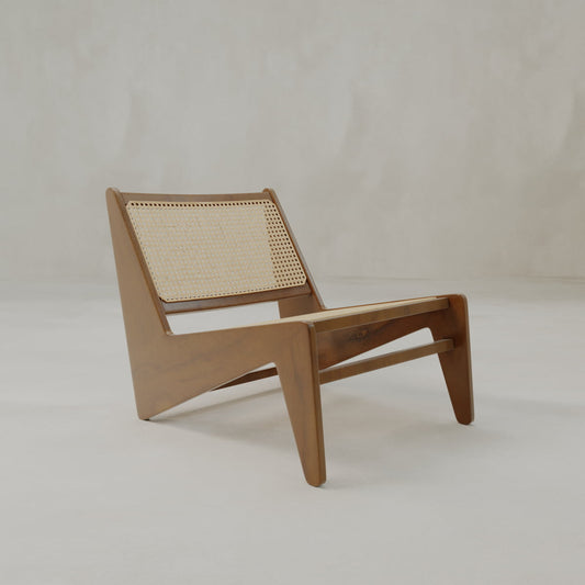 Kangaroo Cane Chair - WOOD / EBONY WALNUT