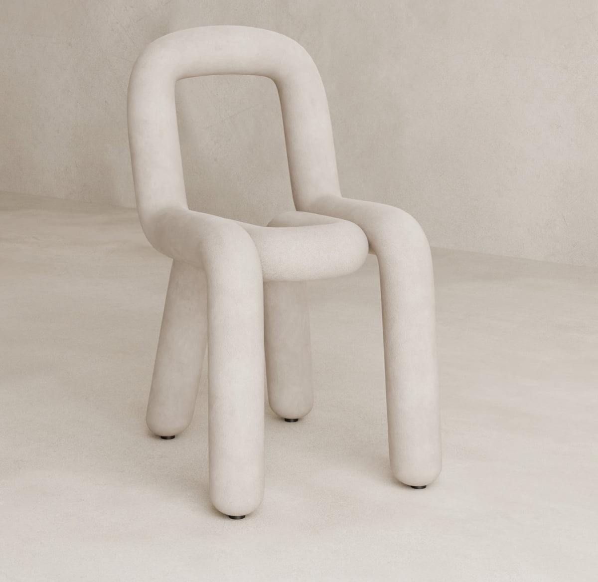 Loud Chair - VEGAN CASHMERE / BRIGHT WHITE