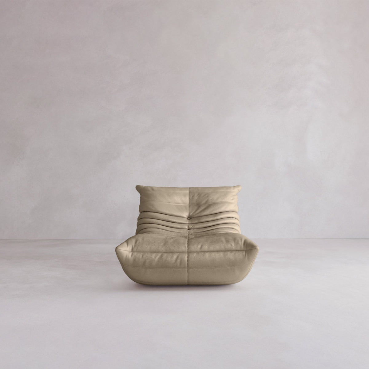 Rolo Lounge Chair - ITALIAN LEATHER / BAY
