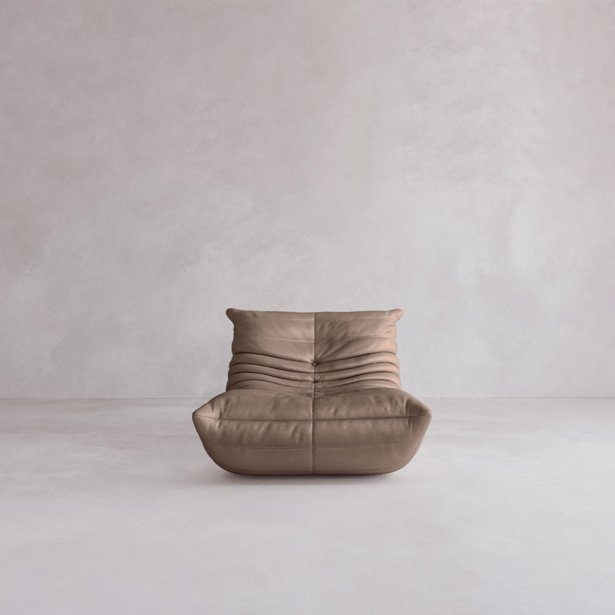 Rolo Lounge Chair - ITALIAN LEATHER / BRUNETTE