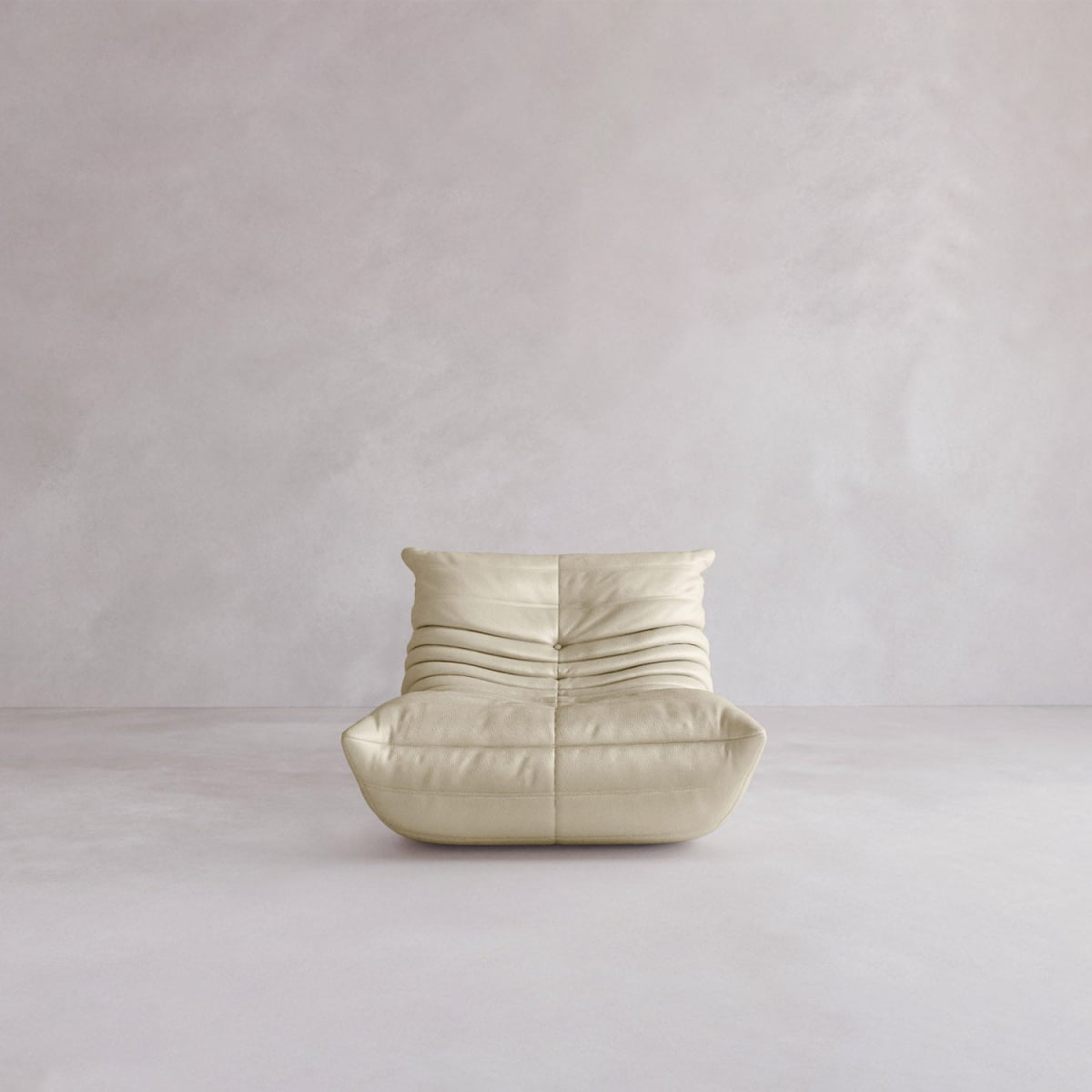 Rolo Lounge Chair - ITALIAN LEATHER / DUNE