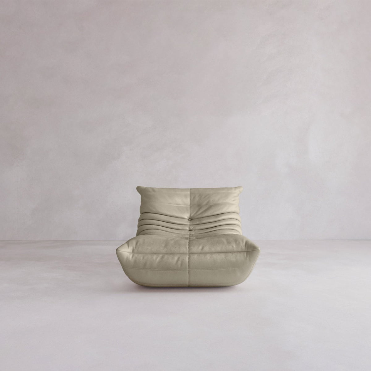 Rolo Lounge Chair - ITALIAN LEATHER / HAY