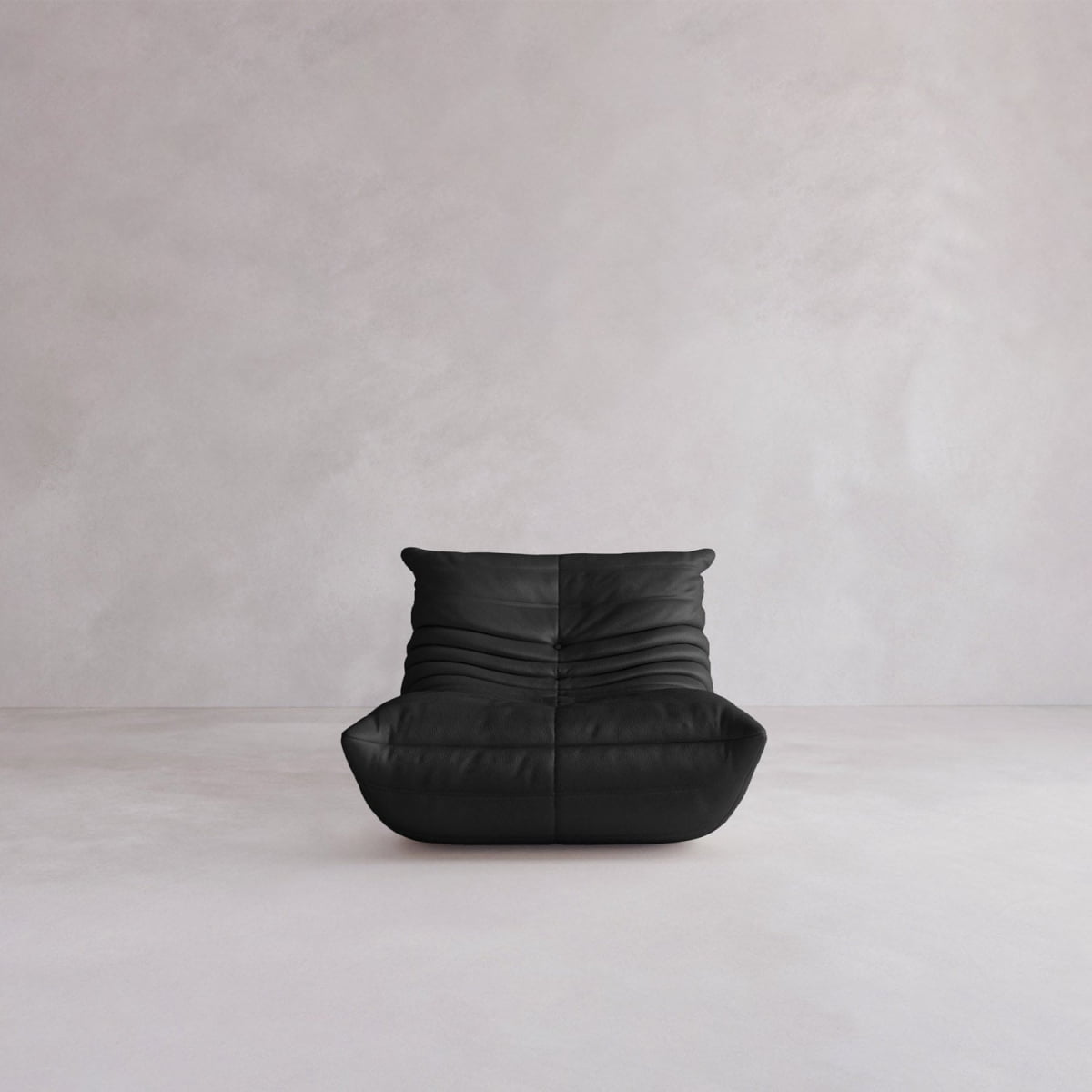 Rolo Lounge Chair - ITALIAN LEATHER / PITCH
