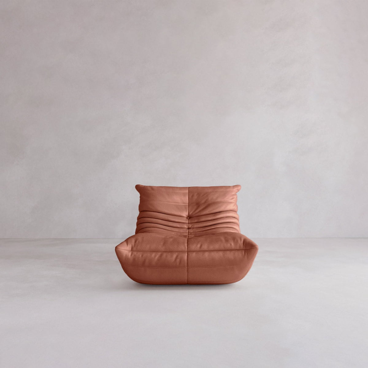 Rolo Lounge Chair - ITALIAN LEATHER / RUSSETT