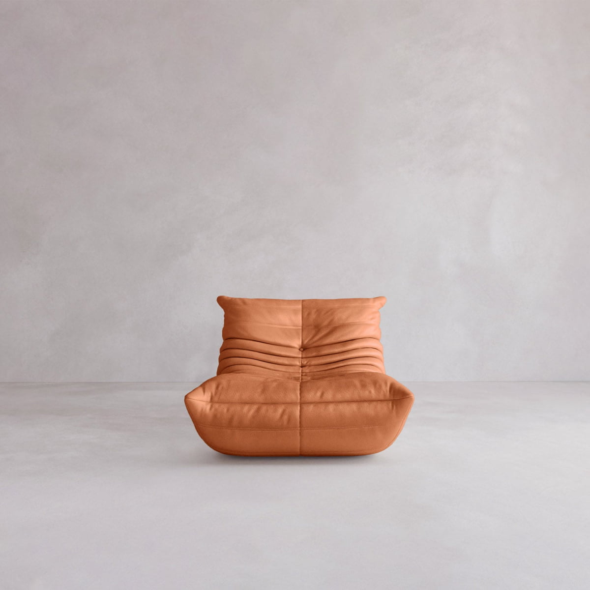Rolo Lounge Chair - ITALIAN LEATHER / YAM