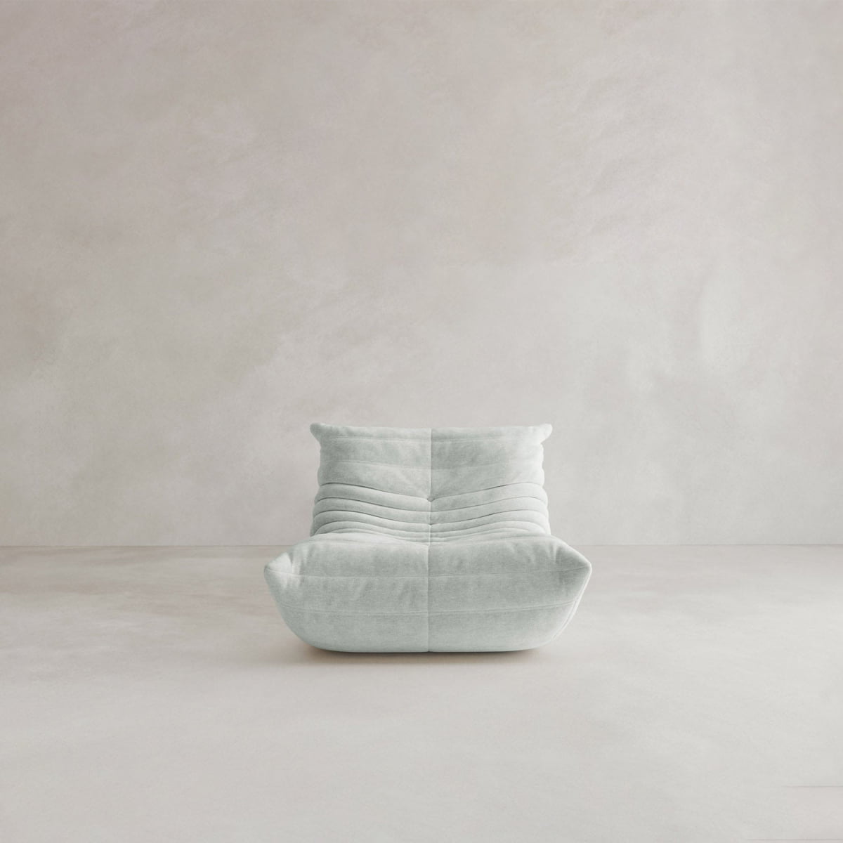 Rolo Lounge Chair - VELVET / ICE
