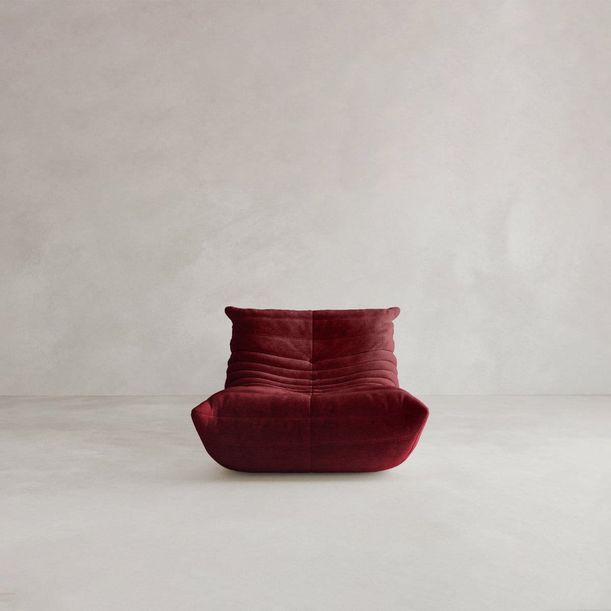 Rolo Lounge Chair - VELVET / RUSTIC