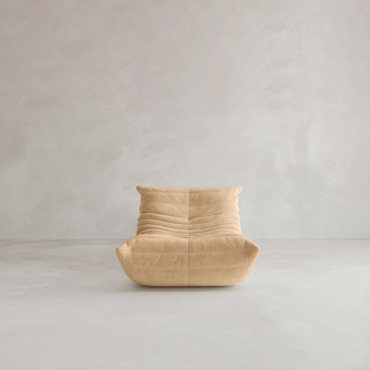 Rolo Lounge Chair - VELVET / STRAW